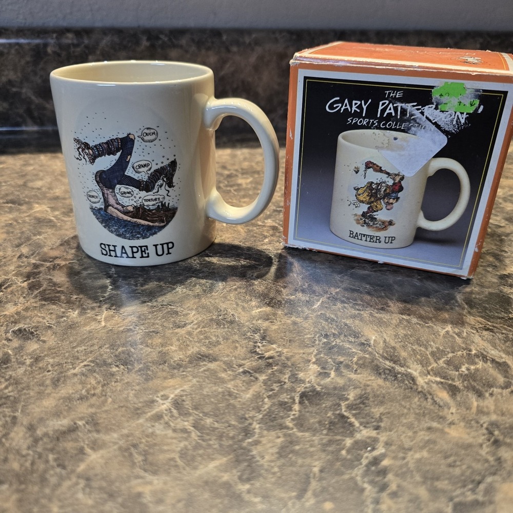 Vintage Gary Patterson Sports Collection Shape Up Mug Royal Orleans 1984